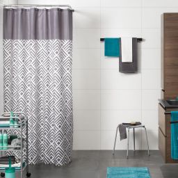 Sealskin Angoli zasłona prysznicowa 180x200 cm poliester szary/geometryczny 233561312