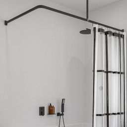 Sealskin Easy Roll drążek zasłony prysznicowej czarny 800128