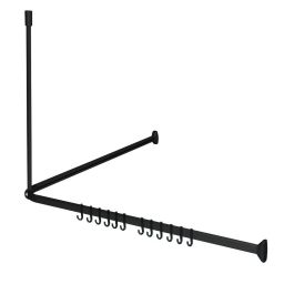 Sealskin Easy Roll drążek zasłony prysznicowej czarny 800128