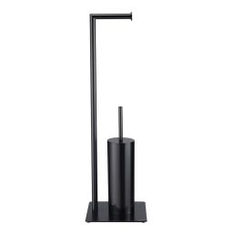 Sealskin Tube stojak na papier toaletowy ze szczotką WC czarny 800200