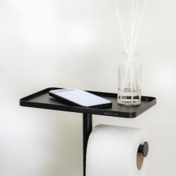 Sealskin Brix stojak na papier toaletowy ze szczotką WC i półką czarny 800788