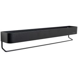 Sealskin Brix półka ścienna 55 cm z wieszakiem na ręcznik czarny mat 362430746