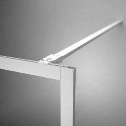 Sealskin Contour Walk-In ścianka prysznicowa 90 cm wolnostojąca biały mat/szkło przezroczyste CDA30886025100