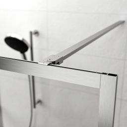 Sealskin Contour Walk-In ścianka prysznicowa 90 cm wolnostojąca stal nierdzewna szczotkowana/szkło przezroczyste CDA30886325100