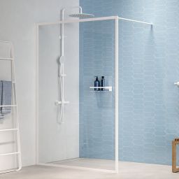 Sealskin Contour Walk-In ścianka prysznicowa 120 cm wolnostojąca biały mat/szkło przezroczyste CDA31186025100