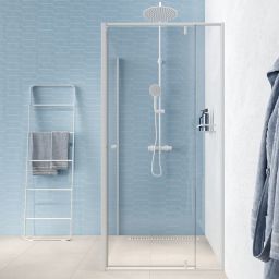 Sealskin Contour kabina prysznicowa 100x100 cm kwadratowa biały mat/szkło przezroczyste CD181006025100