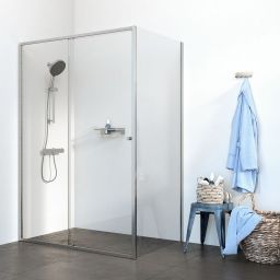 Sealskin Contour kabina prysznicowa 140x90 cm stal szczotkowana/szkło przezroczyste CD101496325100