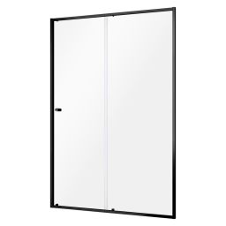 Sealskin Contour drzwi prysznicowe 120 cm wnękowe czarny mat/szkło przezroczyste CD121206195100