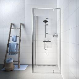 Sealskin Contour kabina prysznicowa 90x90 cm kwadratowa szczotkowany/szkło przezroczyste CD180906325100