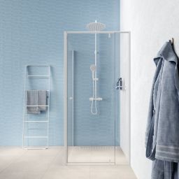 Sealskin Contour kabina prysznicowa 100x100 cm kwadratowa biały mat/szkło przezroczyste CD181006025100