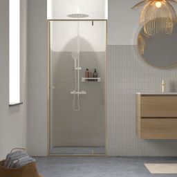 Sealskin Contour drzwi prysznicowe 90 cm złoty szczotkowany/szkło przezroczyste CD200906495100