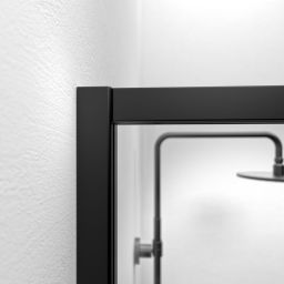 Sealskin Contour drzwi prysznicowe 100 cm uchylne czarny mat/szkło przezroczyste CD201006195100