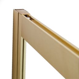 Sealskin Contour Walk-In ścianka prysznicowa 120 cm wolnostojąca złoty szczotkowany/szkło przezroczyste CDA31186495100