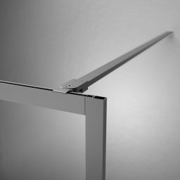 Sealskin Contour Walk-In ścianka prysznicowa 140 cm wolnostojąca szary mat/szkło przezroczyste CDA31386145100