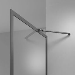 Sealskin Contour Walk-In ścianka prysznicowa 140 cm wolnostojąca szary mat/szkło przezroczyste CDA31386145100