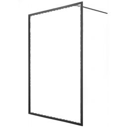 Sealskin Contour Walk-In ścianka prysznicowa 140 cm wolnostojąca szary mat/szkło przezroczyste CDA31386145100