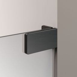 Sealskin Pure ścianka prysznicowa walk-in 100 cm grafitowy szczotkowany/szkło przezroczyste PU011006145100