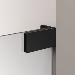 Sealskin Pure ścianka prysznicowa walk-in 120 cm czarny mat/szkło przezroczyste PU011206195100