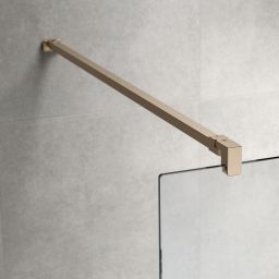 Sealskin Pure ścianka prysznicowa walk-in 120 cm złoty szczotkowany/szkło przezroczyste PU011206495100