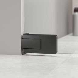 Sealskin Pure drzwi prysznicowe 90 cm uchylne grafitowy szczotkowany/szkło przezroczyste PU140906145100