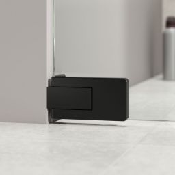 Sealskin Pure drzwi prysznicowe 100 cm uchylne czarny mat/szkło przezroczyste PU161006195100