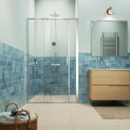 Sealskin INC drzwi prysznicowe 118 cm wnękowe chrom/szkło przezroczyste XI101206265100