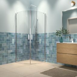 Sealskin INC kabina prysznicowa 100x100 cm półokrągła chrom połysk/szkło przezroczyste XI6410C6265100