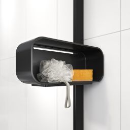 Sealskin INC kabina prysznicowa walk-in 90x30 cm czarny mat/szkło przezroczyste XIA10906195100