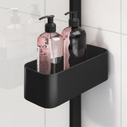 Sealskin INC ścianka prysznicowa walk-in 140 cm czarny mat/szkło przezroczyste XIA31406195100