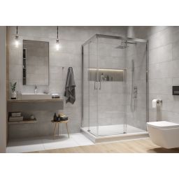 Sanplast Free Zone kabina prysznicowa 120x90 cm prostokątna srebrny połysk/szkło przezroczyste 600-271-3760-38-401