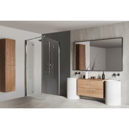 Sanplast Exa Line ścianka prysznicowa SS0/Exa-70 cm srebrny połysk/szkło przezroczyste 600-540-1110-38-401