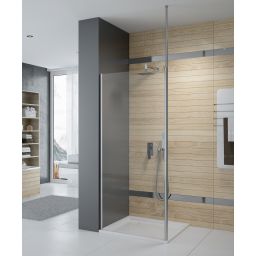 Sanplast Exa Line ścianka prysznicowa walk-in 80 cm srebrny połysk/szkło przezroczyste 600-540-1520-38-401