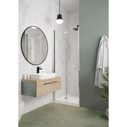 Sanplast Exa Line drzwi prysznicowe z profilem DŁ/Exa-70 cm składane srebrny połysk/szkło przezroczyste 600-540-2710-38-401