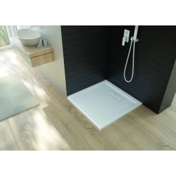 Sanplast Modern Mineral brodzik kwadratowy 100x100 cm biały 645-570-0040-01-000