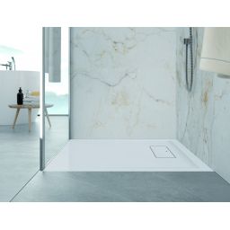 Sanplast Modern Mineral brodzik prostokątny 140x100 cm biały 645-570-0670-01-000