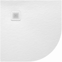 Sanplast Eco Mineral brodzik półokrągły 80x80 cm biały 645-580-0420-01-020