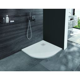 Sanplast Eco Mineral brodzik półokrągły 80x80 cm biały 645-580-0420-01-020