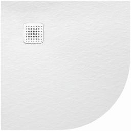 Sanplast Eco Mineral brodzik półokrągły 90x90 cm biały 645-580-0430-01-020