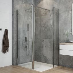 Sanplast Exa Line ścianka prysznicowa walk-in 60 cm srebrny połysk/szkło przezroczyste 600-540-1240-38-401