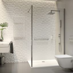 Sanplast Exa Line ścianka prysznicowa walk-in cm srebrny połysk/szkło przezroczyste 600-540-1540-38-401
