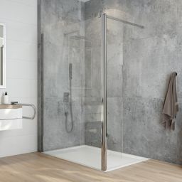 Sanplast Exa Line kabina prysznicowa walk-in 140x33,5 cm srebrny połysk/szkło przezroczyste 600-540-1250-38-401