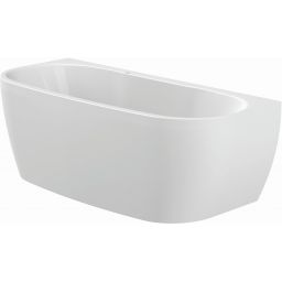 Sanplast Luxo wanna przyścienna 160x75 cm WSPse-kpl-mb/LUXO 75x160+STW biała 610-370-1080-01-000