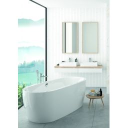 Sanplast Luxo wanna wolnostojąca 180x80 cm owalna typ WOWse-kpl-mb/LUXO 80x180+STW biały 610-370-1380-01-000