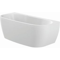 Sanplast Luxo wanna przyścienna 160x75 cm owalna biała 632-370-1080-01-010