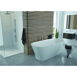 Sanplast Natur Mineral WOW-M/NATUR wanna wolnostojąca 180x80 cm owalna biała 642-420-1260-01-000