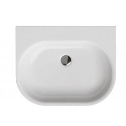 Sanplast Luxo Mineral umywalka 50x40 cm nablatowa biała 640-370-0100-01-000