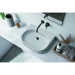 Sanplast Luxo Mineral umywalka 50x40 cm nablatowa biała 640-370-0100-01-000