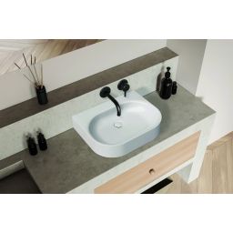 Sanplast Luxo Mineral umywalka 50x40 cm nablatowa biała 640-370-0100-01-000