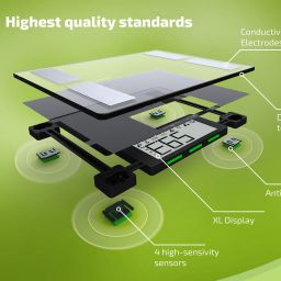Soehnle Shape Sense Connect 50 waga łazienkowa analityczna czarna/srebrna 63879