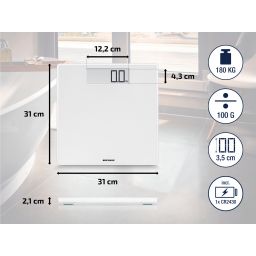 Soehnle Style Sense Safe 100 waga łazienkowa elektroniczna biała 63856